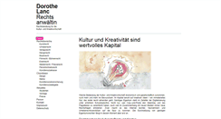 Desktop Screenshot of kultur-und-kreativrecht.de