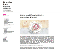 Tablet Screenshot of kultur-und-kreativrecht.de